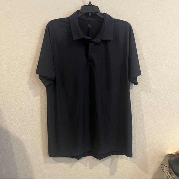 lululemon athletica Other - Men’s Lululemon navy blue light weight snap polo shirt fits like medium
